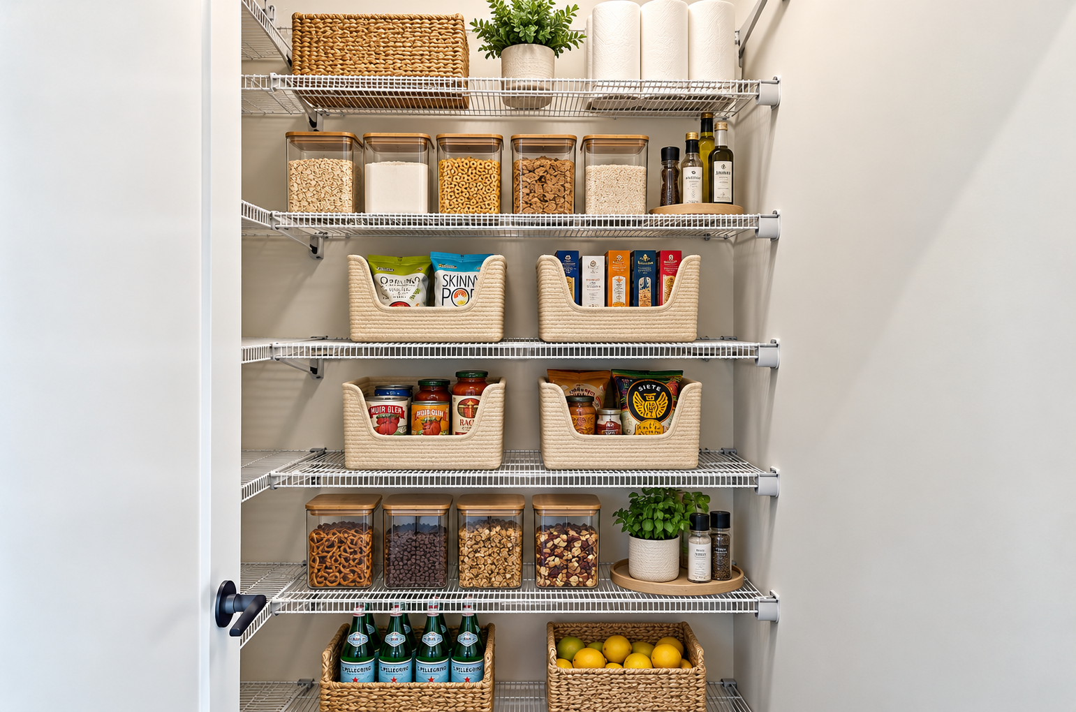 L SHAPED PANTRY